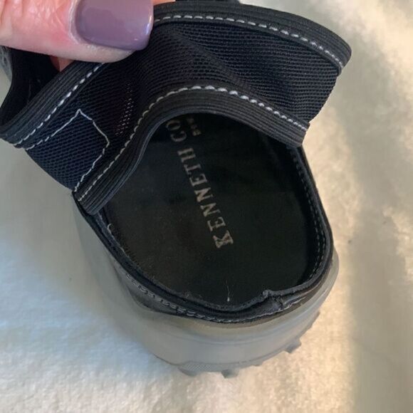 Kenneth Cole Black‎ Sneakers with Back Strap Size 7 - Picture 9 of 12